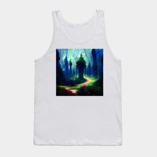 Fantasy Forest Landscape Tank Top